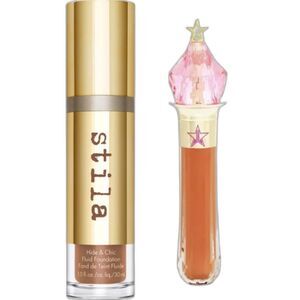 Stila Hide & Chic Foundation Tan 4 + Jefree Star Liquid Concealer Orange Bundle